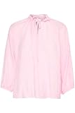 KAFFE Women's Blouse V-Notch Neck Buttons Regular Fit 3/4 Sleeves Hip Length Blusas, Lilac Snow, 46 para Mujer