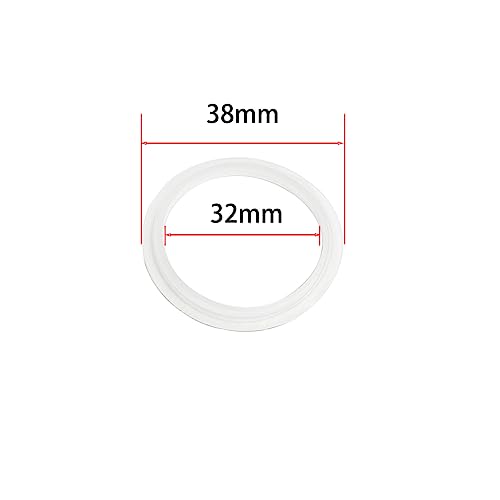 Qrity 4 Stück O-Ring-Lippendichtung 32mm, Waschbecken-Abflussdichtung, Badewannenstopfen Schraube Dichtung Ring, Gummihautring, Waschbecken Stopfen Unterlegscheibefür Pop Up Ventil Ablaufgarnitur