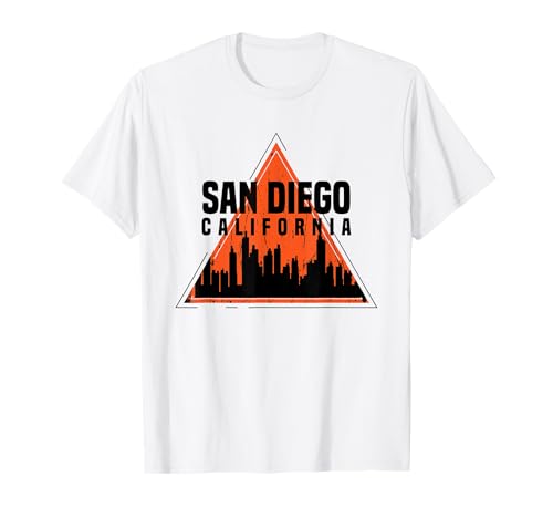 Skyline de San Diego - California - Design Throwback - Classique T-Shirt