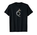 Retro Horn! Blashorn & Hornisten Motiv für Rufhorn Freunde & Kriegshorn Wikinger Fans, die Musik Horn Outfits lieben oder sich für Liebe Trends & Musiker Lifestyle interessieren.