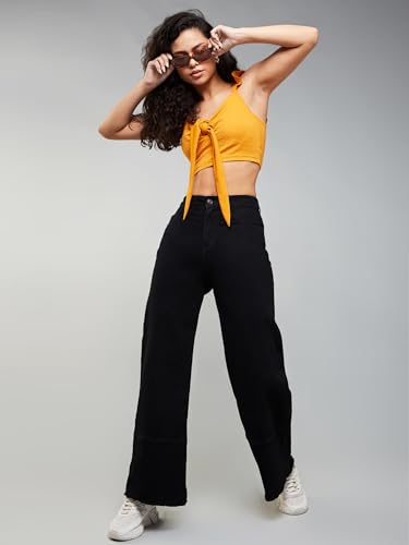 Image of Dolce Crudo Women's High Waist Straight Fit Jeans