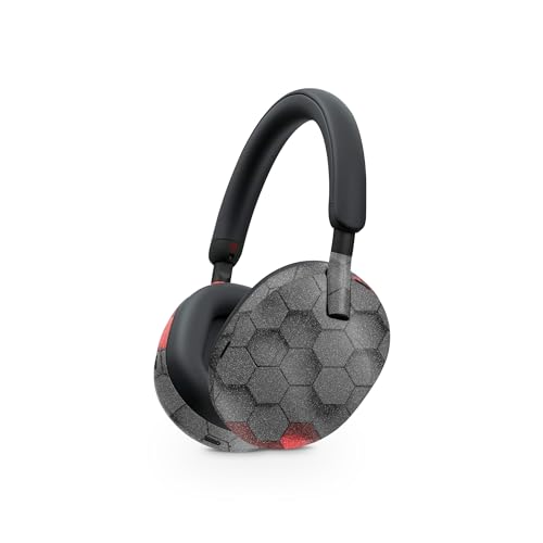 Image of MightySkins Glossy Glitter Skin Compatible with Sony WH-1000XM5 Headphones - Two-Tone Hex | Protective, Durable High-Gloss Glitter Finish | Easy to Apply