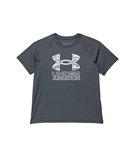 Image of Under Armour Boys' Tech Hybrid Printed Fill Short-Sleeve T-Shirt