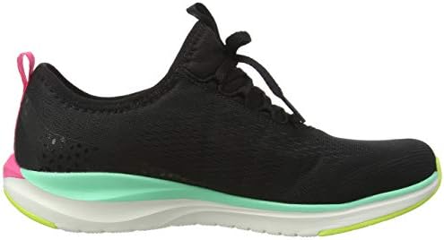 Skechers Women's Low-Top Trainers, Black Black Mesh Multi Trim Bkmt, 8.5 | Image 5