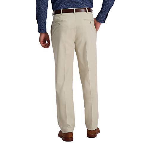 Haggar Men’s Classic Fit Iron Free Premium Khaki Pleated Pant by Haggar - Used condition - Image 3