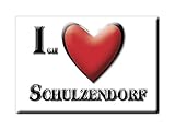 Fridge Magnet of Schulzendorf in the province of Märkisch Oderland realized with the followings elements: