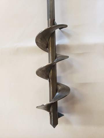 Performance Trapping Gear Dirt Hole Auger - 2" X 18", Fits 1/2" Drill Chuck, Made In USA