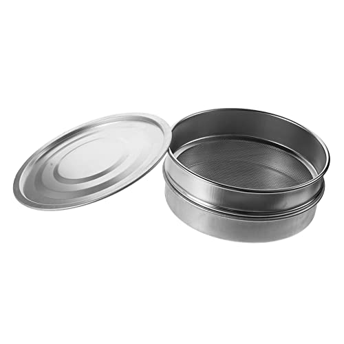 YARNOW Kit Plateau Germination Acier Inoxydable avec Tamis Fin Et Couvercle Bac Semis pour Jardinage Maison sans Terre Drainage Et Sécurité Garçon Fille