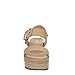 Michael By Michael Shannon Kira - Women's Classic Open Toe Espadrille Casual Strappy Summer Platform Sandal Beige, Size 9 Medium Width