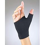 Fla 25-130LGBLK Pro Lite Neoprene Pull-On Thumb Support, Black, Large