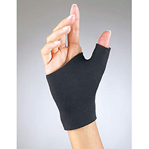 Fla 25-130LGBLK Pro Lite Neoprene Pull-On Thumb Support, Black, Large