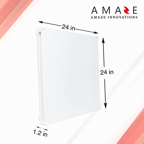 Amaze Heater Dual 400W Convection Wall Mount Space Heater Panel With Heat Guard Cover For 120 Sq Ft Room - 120V - Overheat Protection #TOP2