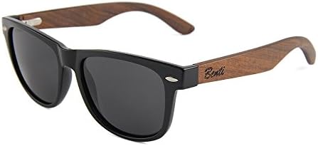 Wood Polarized Sunglasses for Men and Women - Bamboo Sunglasses - UV Protected - Wayfarer