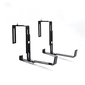 Planter Box Bracket Set,Adjustable Flower Box Brackets for Patio Garden Fence Pergola Balcony Planter Box Bracket SetAdjustable Flower Box Brackets for Patio Garden Fence Pergola Balcony