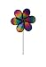 In the Breeze 6-Petal Rainbow Whirl Flower Spinner, 12-Inch