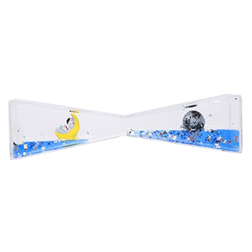 HOLIDYOYO 1pc Creative Spaceman Liquid Sand Clock Decor for Mesmerizing Design Unique for Boys and Girls and Adults