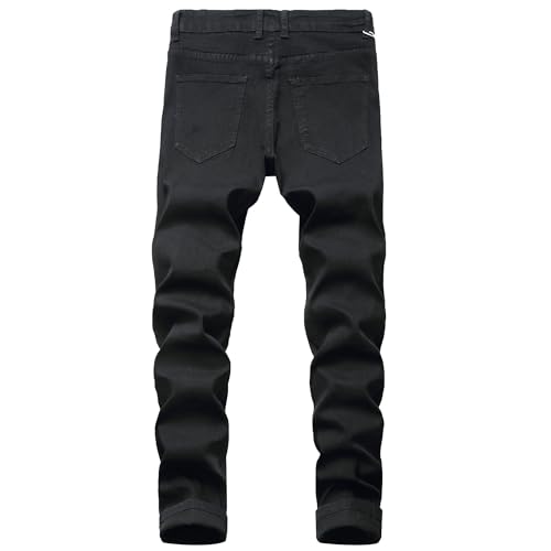 Men's Ripped Jeans Stretch Slim Fit Fashion Comfort Skinny Superflex Pants Boot Cut Jeans4