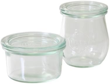 Weck Słoik deserowy 292406 6 słoików do tulipana z pokrywką, 220 ml