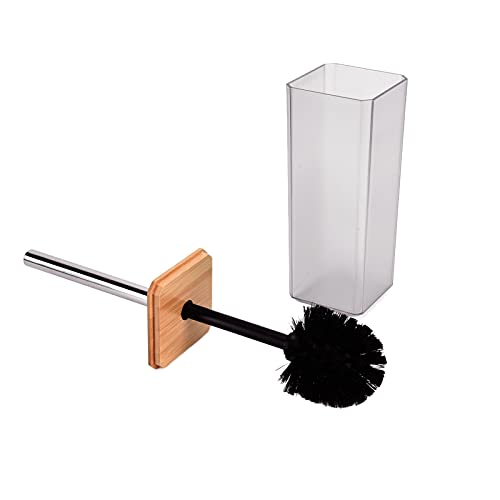 Juego de accesorios de baño de bambú gris con 7 piezas esenciales Cocoarm 6