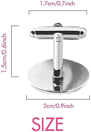 Miniatura 2 de DIYthinker Santiago De Chile City Watercolor Round Button Cuff Clip Stud Cufflinks