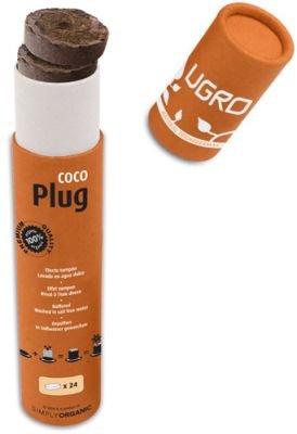 Compressed Coir pellets Coco / Dehydrated cocopeat U-Gro Plug - 38mm (24x)