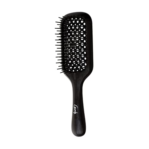 image for Planet Goody Ocean Rescue Vented Paddle Brush – Black Detangling Bru