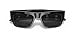 Versace VE4416U 53mm Non-Polarized Rectangle Sunglasses for Men – Black Acetate Frame with Black Temples, 100% UV Protection, Lightweight & Comfortable Sunglasses, eShades Eyewear Kit Included