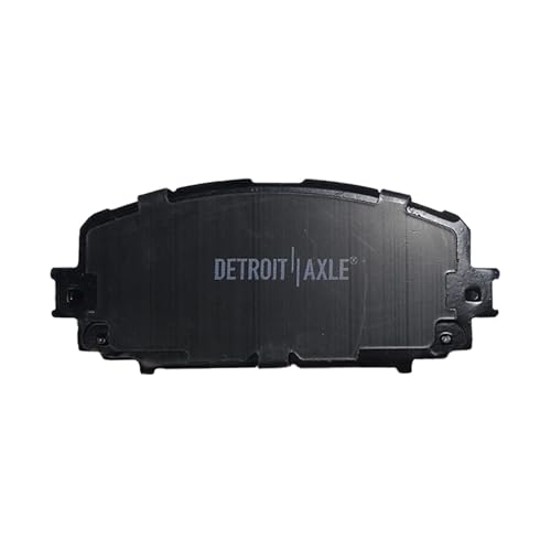 Image of Detroit Axle - Front Brake Pads for 2012-2018 Toyota Yaris [Rear Disc] | Ceramic Brake Pads w /Hardware 2013 2014 2015 2016 2017 Replacement