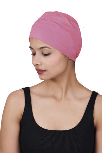 Image of The Headscarves Women Silky Soft Bamboo Viscose Sleep Cap for Hair Loss Chemo Headwear Skull Cap Free Size (Multicolor) (HS3 Multicolor)