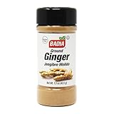 Badia Polvo de jengibre molido, sabor cálido y aromático