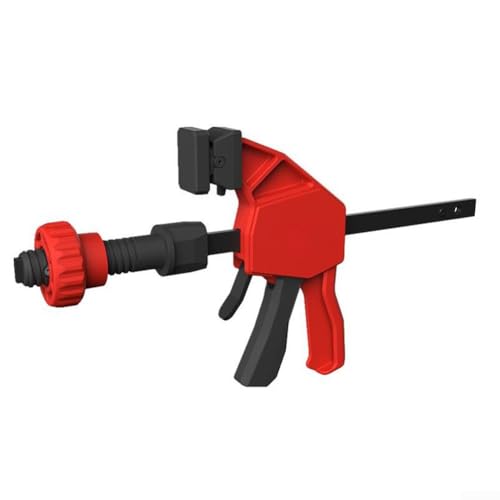 Kit de abrazadera de carpintería diseñado para bancos de trabajo multifunción con agujeros de perro de 20 mm, proporcionando una sujeción lateral y vertical segura con configuración rápida y