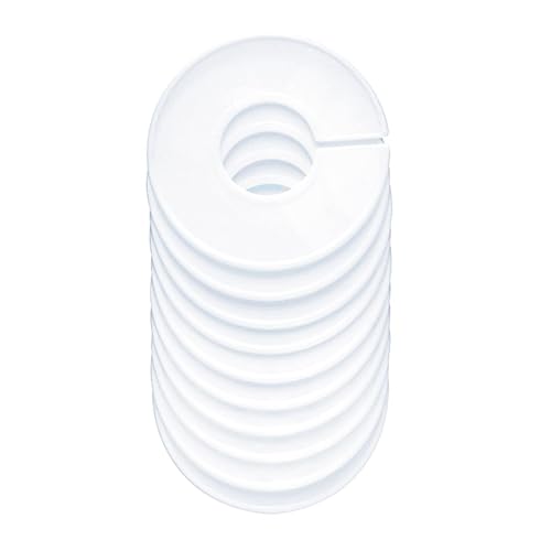 Fokroin 10 Piezas Separadores Tallas Ropa, Separadores de Tallas, Separadores de Armario Blancos, Divisor de Tamaño de Perchero, Organizador de Armario, Clasificación de Vestuario,Tiendas de Ropa