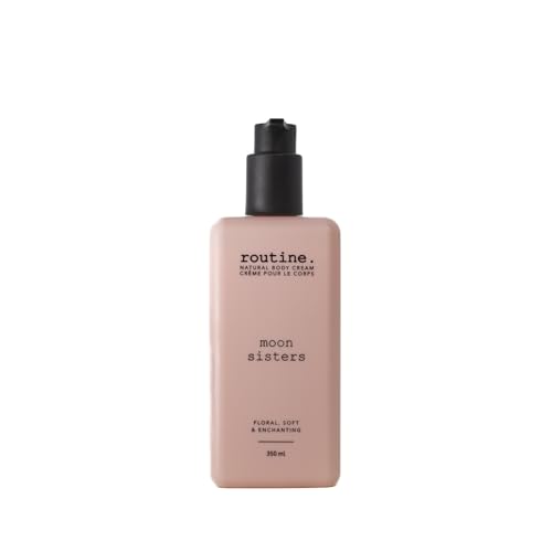 Routine | Moon Sisters 350ml Natural Body Cream. Rose, Neroli & Lavender. Botanicals | No Synthetic Fragrance | Vegan | Clinically Tested | Hands | Body | Signature Scent