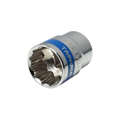 Image of Taparia 1 /2 inch Square Drive Socket (24 mm)- 12 Point or Bi Hex sockets for std Nuts and Bolts Compatible W /Ratchets, L Handles, Wrenches, Power Tools-Automotive & Mechanical work-DIY