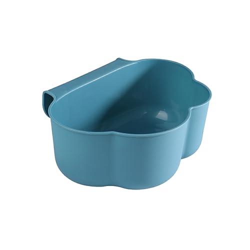 PBDEIOEOE Papelera para dormitorio, 1 cubo de basura for el hogar, fácil de usar, robusto y ligero, de polipropileno, for colgar.(Blue)