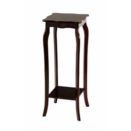 Frenchi Home Furnishing 2 Tier Plant Stand, Mahogany