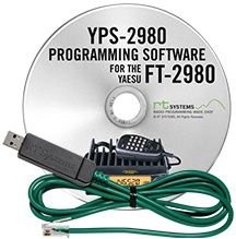 Yaesu FT-2980R Accessory Bundle - 3 Items - Includes RT Systems Programming Software/Cable Kit, Nifty! Accessories Mini-Manual and Ham Guides TM Quick Reference Card