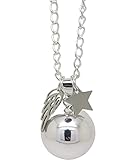  Bola de Grossesse Argent Plaqué Bola Lisse Personnalisé Aile d\'Ange et Etoile F de Bm créations cadeau future maman