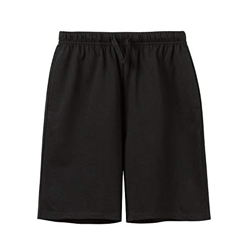 Unacoo Unisex Kids 2-Pack 100% Cotton Shorts For Boys And Girls (Age 3-12 Years) (Black, S(5-6Y)) #TOP1