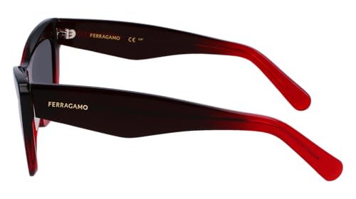 FERRAGAMO Sunglasses SF 929 SN 615 Transparent Dark Red Gradient3