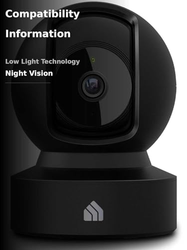 undefined Kasa Smart Indoor Pan-Tilt Home Security Camera, 1080p HD Dog Camera w/Night Vision, Motion Detection for Baby & Pet Monitor, Cloud & SD Card Storage, Works w/ Alexa & Google Home, 2.4G WiFi (EC71) の商品画像 4