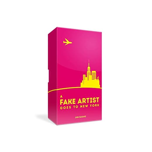 Oink Games 'A Fake Artist Goes To New York • Become An Artist • Fun Party Game • Colouring Christmas Games for Adults & Kids • 8 Year Olds +