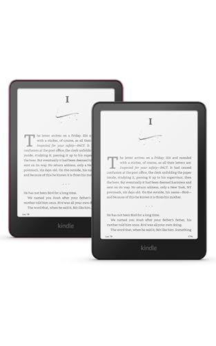Amazon Kindle Paperwhite 16GB | Share the Love 2-pack Bundle | Black and Raspberry