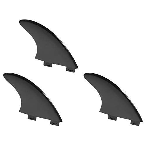 BESPORTBLE 3Pcs Conjunto Prancha Fin Surf Fin de Plástico Clip- on Prancha de Surf Fin para Canoe Ka