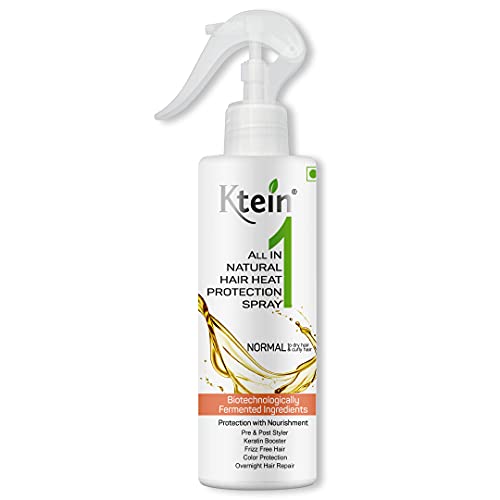 Ktein All in 1 Natural Hair Heat Protection Spray with...