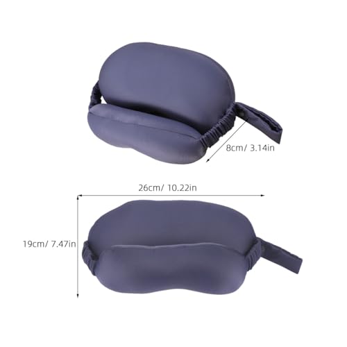 Almohada de viaje con mascarilla de algodón y poliéster miniatura 2