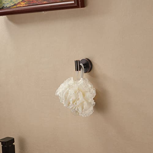 Weiko Bronze Bathroom Hardware, Oil Rubbed Bronze Accessories Set Includes Toilet Paper Holder 15 To 24 Inch Towel Bar Hand Towel Ring Robe Hook 4 Pieces Wall Mount #TOP5