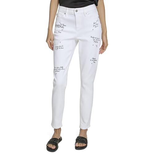 Karl Lagerfeld Paris Women's Stylish Fashionable Pant, White