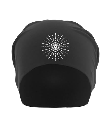 Bonnet souple en coton fin noir Light of The Star unisexe taille unique au style minimaliste