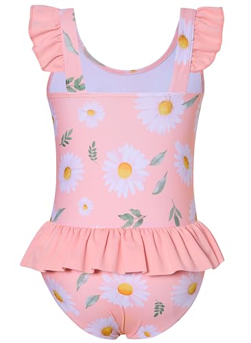 Image of Toddler Girls One Piece Ruffle Swimsuit Mermaid Bathing Suit 2-7Y